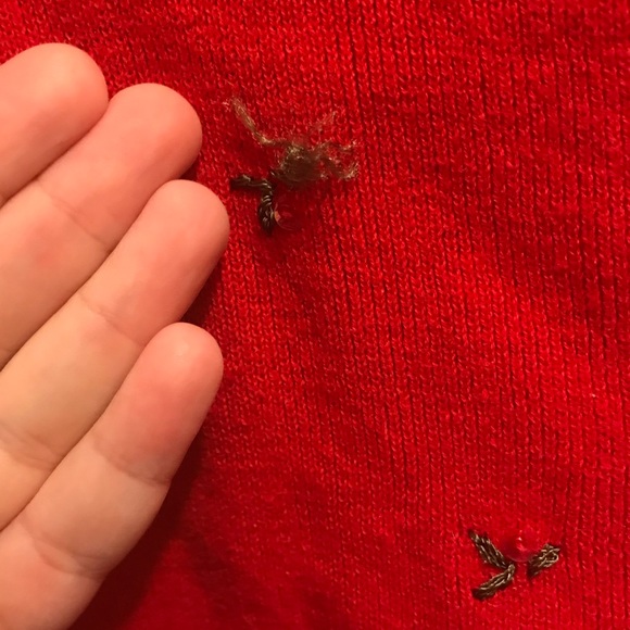 DressBarn Red Cropped Cardigan - Picture 5 of 8